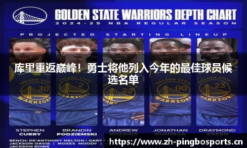 库里重返巅峰！勇士将他列入今年的最佳球员候选名单