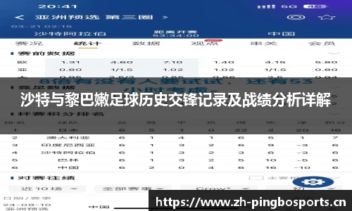 沙特与黎巴嫩足球历史交锋记录及战绩分析详解